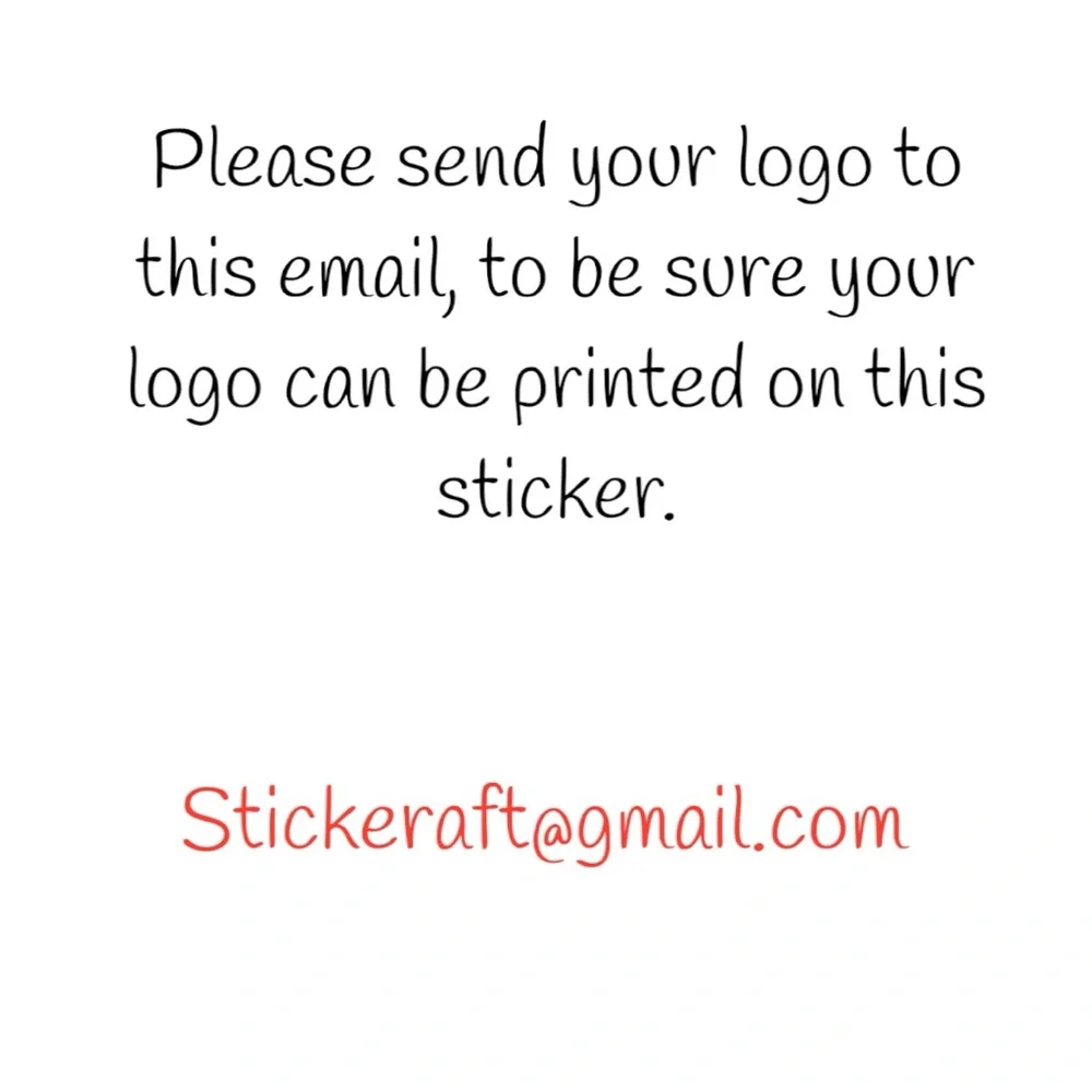 Custom Logo Stickers 2.25” x 1.25” Personalized Labels for Small Business - Picture 2 of 3